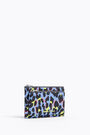 Cartera doble nylon leopardo azul Cartera doble nylon leopardo azul