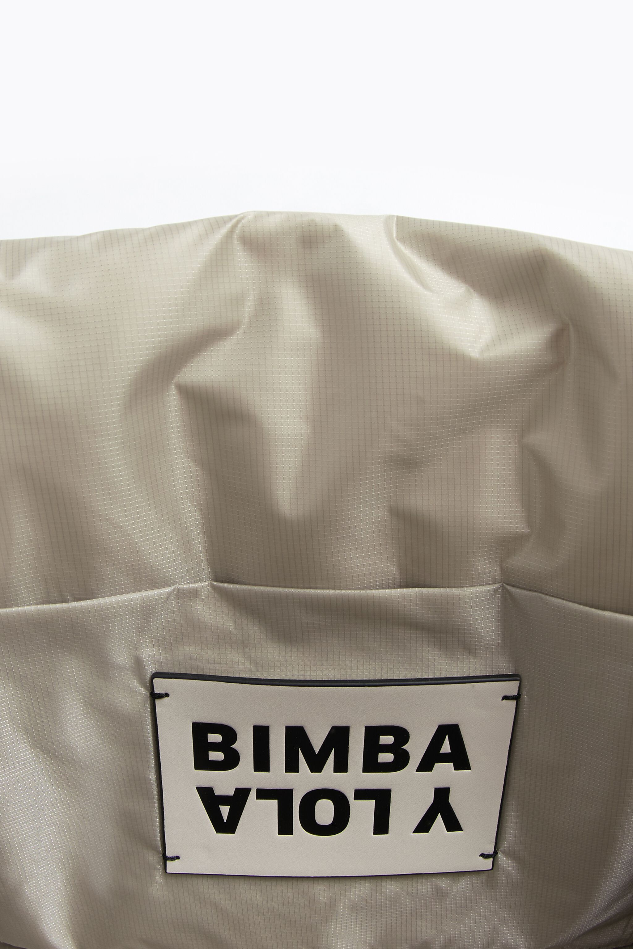 Bolso bandolera XL nylon Logo-Distorb blanco