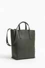 Bolso shopper vertical M piel verde Bolso shopper vertical M piel verde