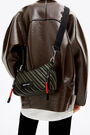 Bolso bandolera S trenzado verde Bolso bandolera S trenzado verde