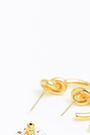 Pendientes aro nudo dorados Pendientes aro nudo dorados