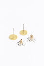 Pendientes pequeños logo blanco Pendientes pequeños logo blanco