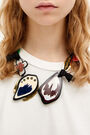 Collar corto flores multicolor Collar corto flores multicolor