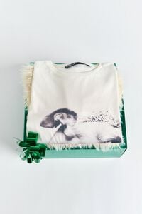 Camiseta logo galgo marfil