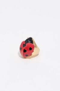 Anillo mariquita rojo