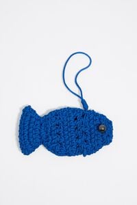 Charm bolso crochet pez azul Charm bolso crochet pez azul
