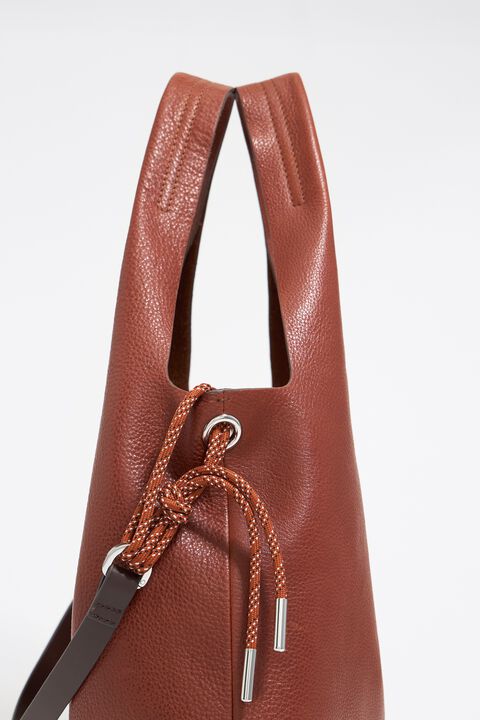 Bolso Paper grande piel castaña Bolso Paper grande piel castaña