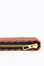Monedero plano M trenzado rojo Monedero plano M trenzado rojo