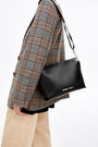 Bolso bandolera L rectangular piel negro Bolso bandolera L rectangular piel negro