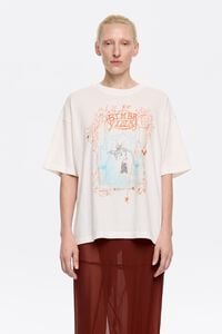 Camiseta oversize logo marfil Camiseta oversize logo marfil