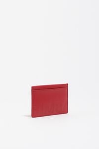 Tarjetero piel rojo