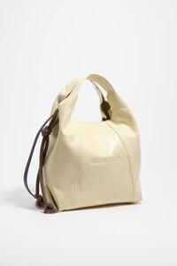 Bolso Paper mediano piel amarillo p&aacute;lido