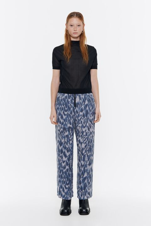 Pantalón fluido Plumancha azul marino Pantalón fluido Plumancha azul marino