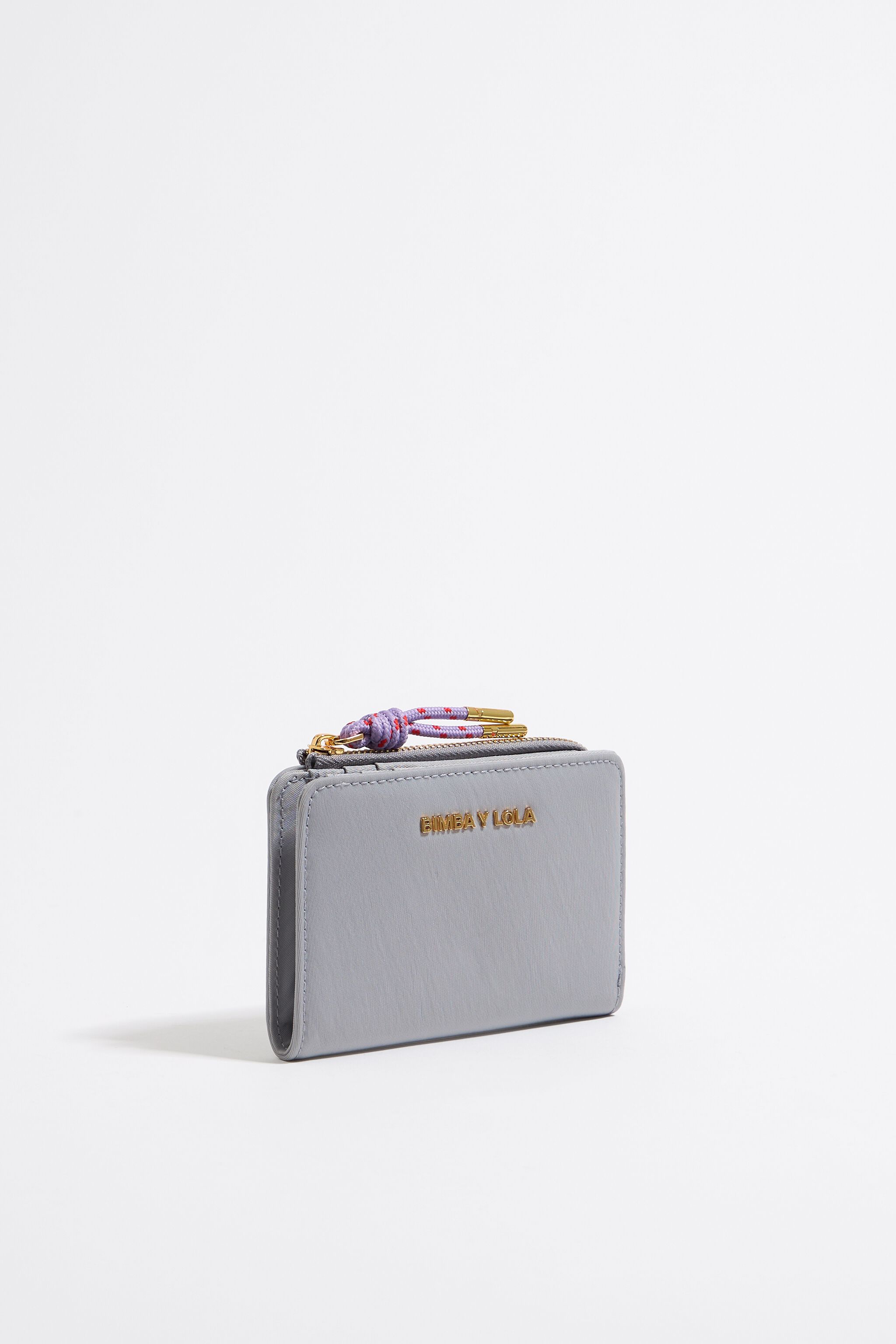 Cartera nylon lila empolvado