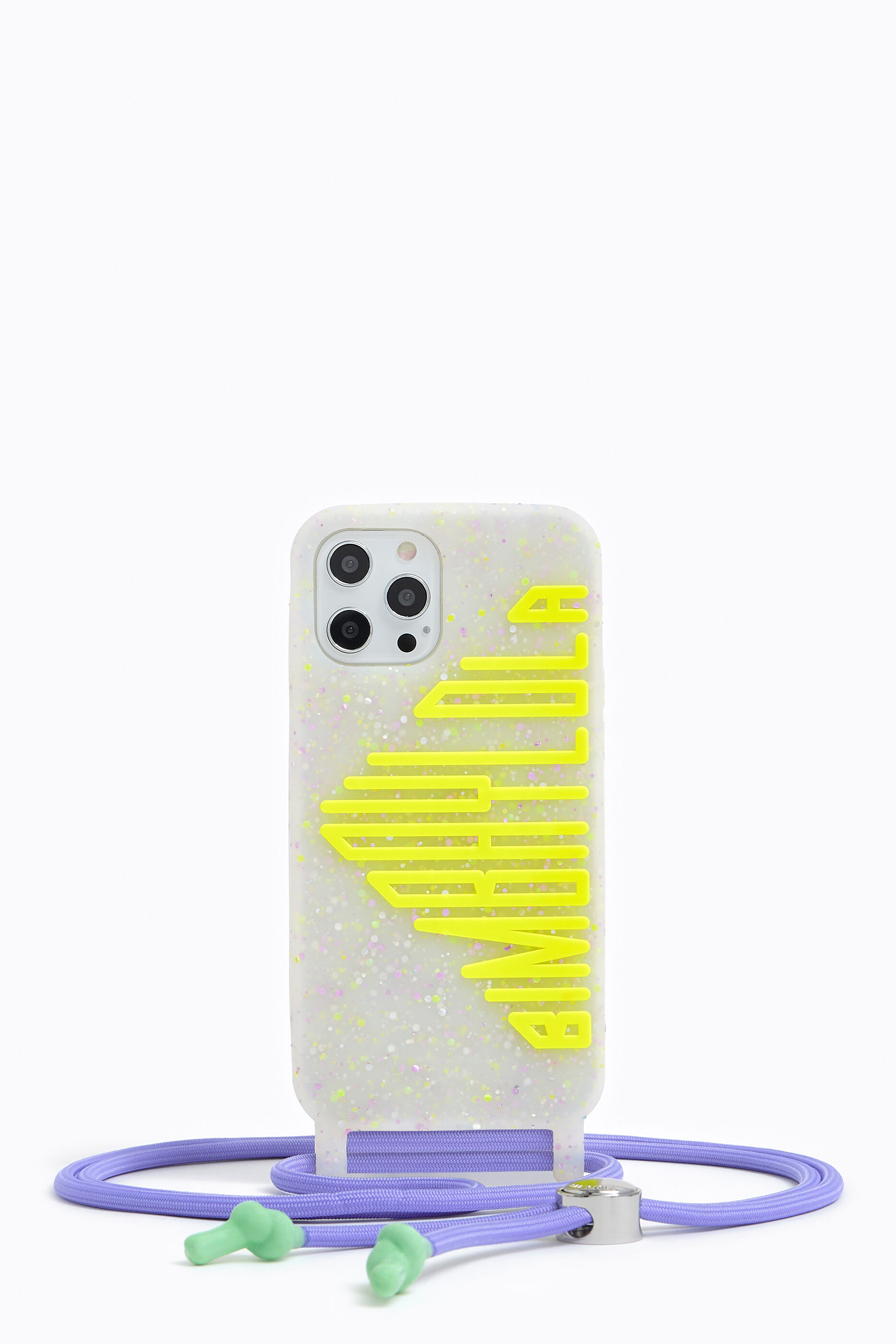 Funda iPhone 12 Pro Max confeti amarillo neón