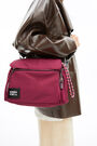 Bolso solapa M nylon frambuesa Bolso solapa M nylon frambuesa