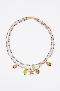 Collar multicadenas peces multicolor Collar multicadenas peces multicolor