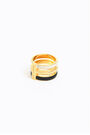 Anillo ancho tres bandas esmaltadas Anillo ancho tres bandas esmaltadas
