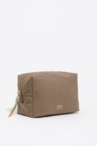 Neceser grande nylon marr&oacute;n caqui