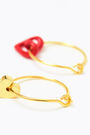 Pendientes aro logo corazón Pendientes aro logo corazón