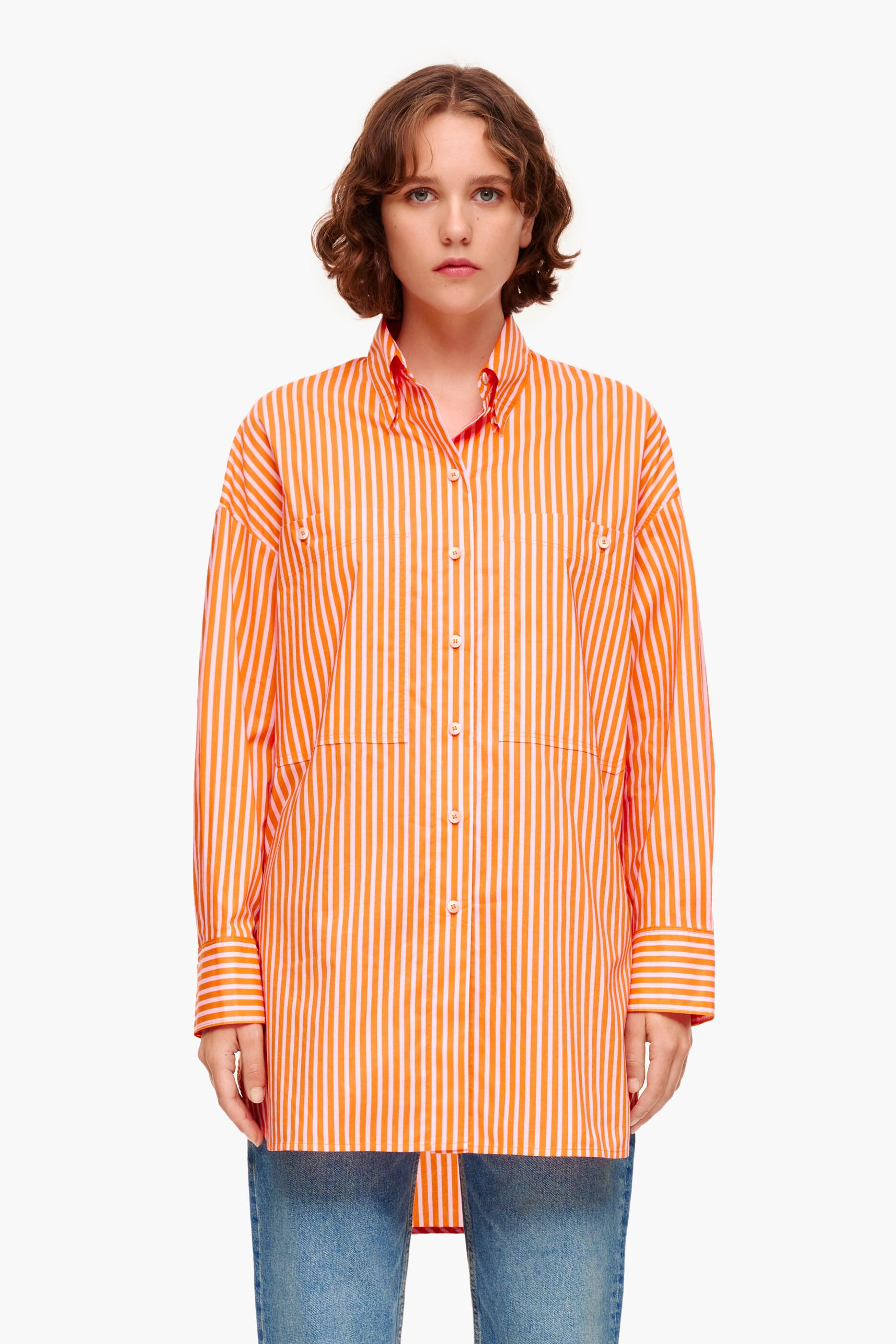 Camisa cheap rayas oversize