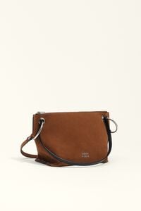 Bolso Trapecio mediano serraje tabaco