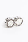 Pendientes logo cristal blanco Pendientes logo cristal blanco