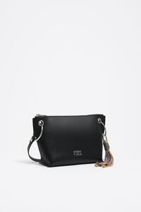Bolso Trapecio mediano piel negro Bolso Trapecio mediano piel negro