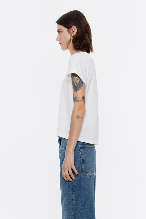Camiseta algodón logo marfil Camiseta algodón logo marfil