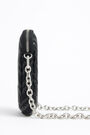 Minibolso móvil trenzado negro Minibolso móvil trenzado negro