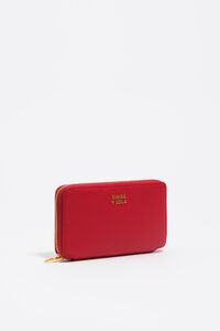 Billetera horizontal mediana piel roja