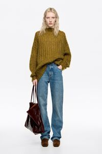 Jersey mohair oversize verde