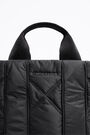 Bolso shopper M acolchado nylon negro Bolso shopper M acolchado nylon negro