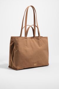 Bolso shopper Chihuahua grande gabardina canela