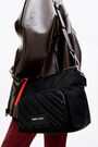 Bolso bandolera rectangular L nylon negro Bolso bandolera rectangular L nylon negro