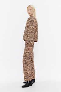 Cazadora denim oversize Leopard natural