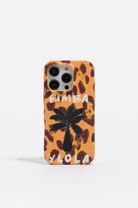Funda r&iacute;gida iPhone 16 PRO palmera amarilla