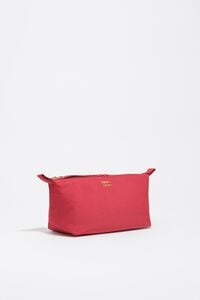 Neceser trapecio mediano nylon rojo