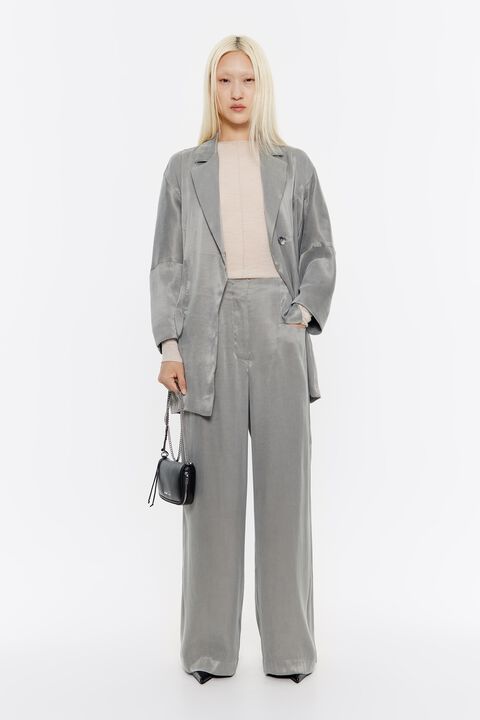 Pantalón fluido gris Pantalón fluido gris