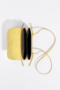 Bolso de solapa mini piel amarillo