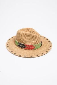 Gorro rafia papel natural bordado multicolor Gorro rafia papel natural bordado multicolor