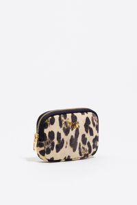 Monedero nylon Leopard natural