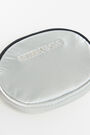Monedero ovalado nylon plata Monedero ovalado nylon plata