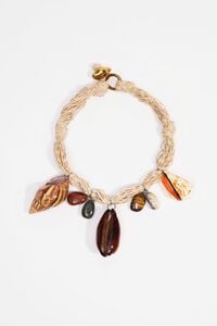 Collar caracolas naturales y piedras