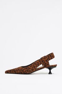Salón destalonado piel print leopardo Salón destalonado piel print leopardo