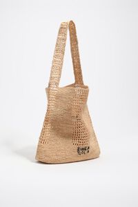 Bolso de hombro grande rafia natural
