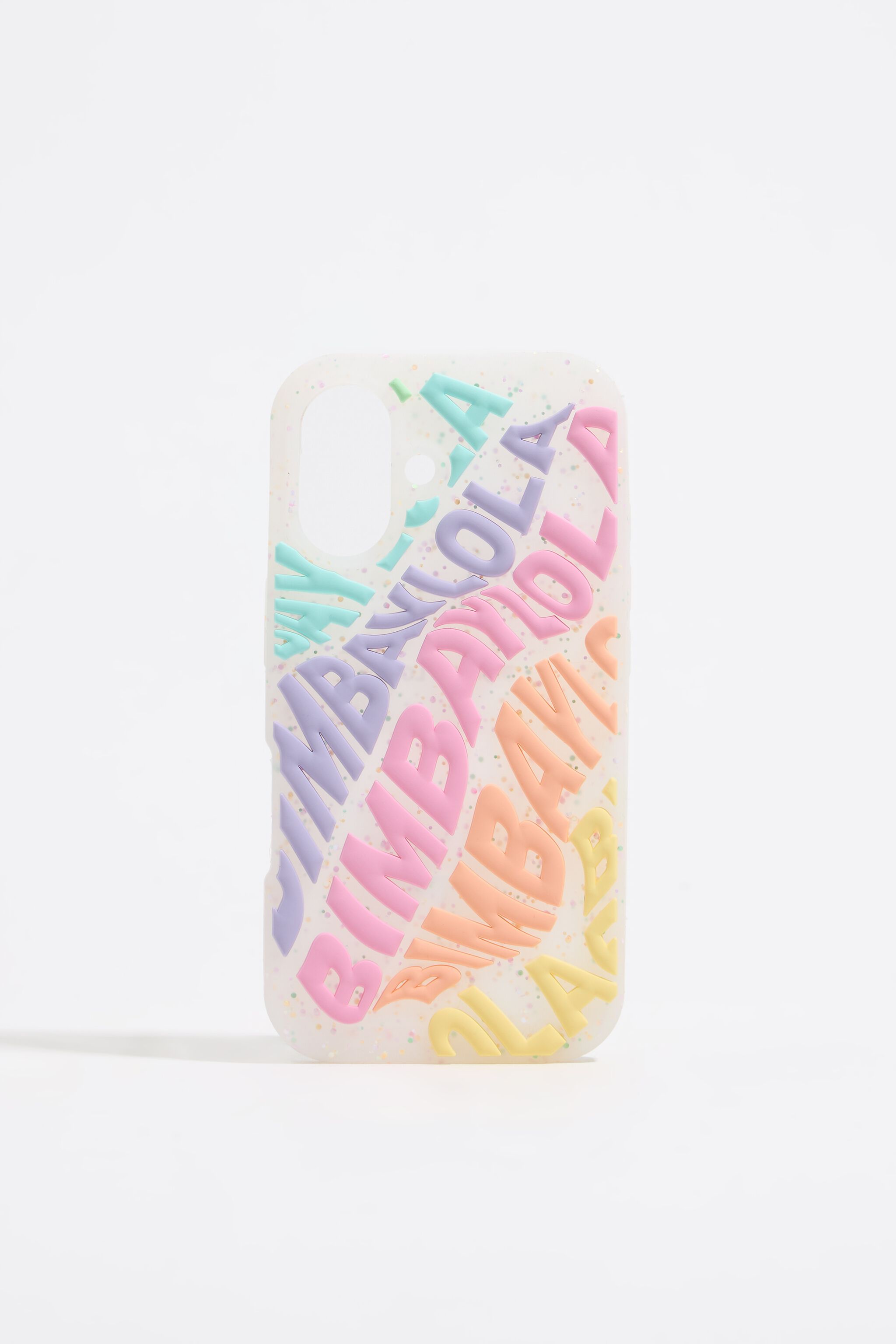 Funda iphone 16 plus silicona logo multicolor