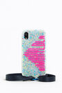 Funda iPhone XR confeti fucsia Funda iPhone XR confeti fucsia