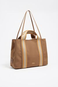 Bolso shopper Chihuahua grande gabardina canela