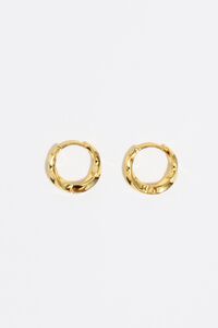 Pendientes aro textura dorados